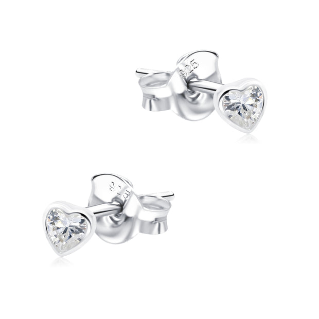 Heart CZ Stud Earring STS-7223