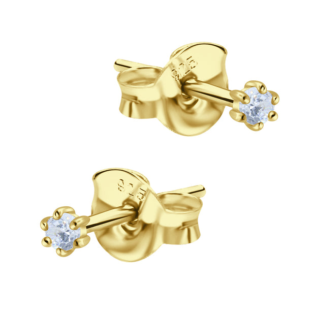 Solitaire Crystal Stud Earring STS-7229