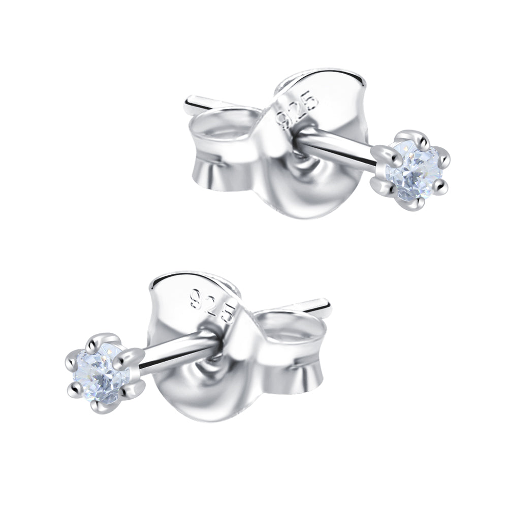 Solitaire Crystal Stud Earring STS-7229