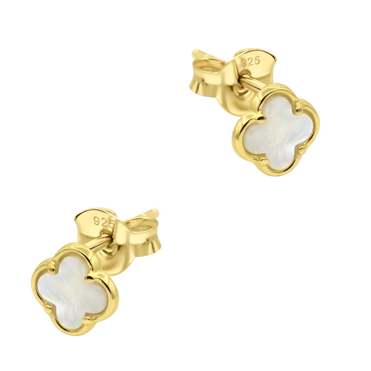 Mother of Pearl Clover Stud Earring STS-7232
