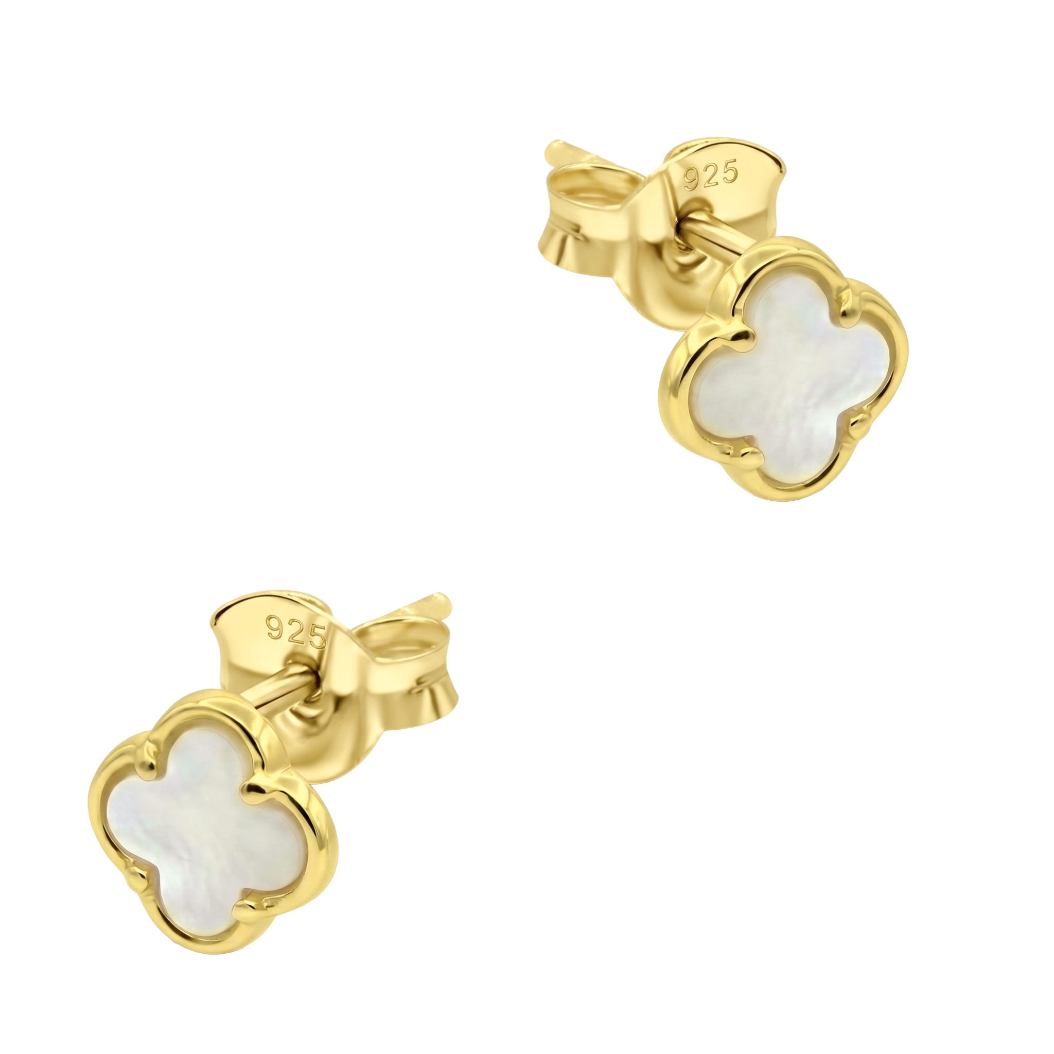 Mother of Pearl Clover Stud Earring STS-7232
