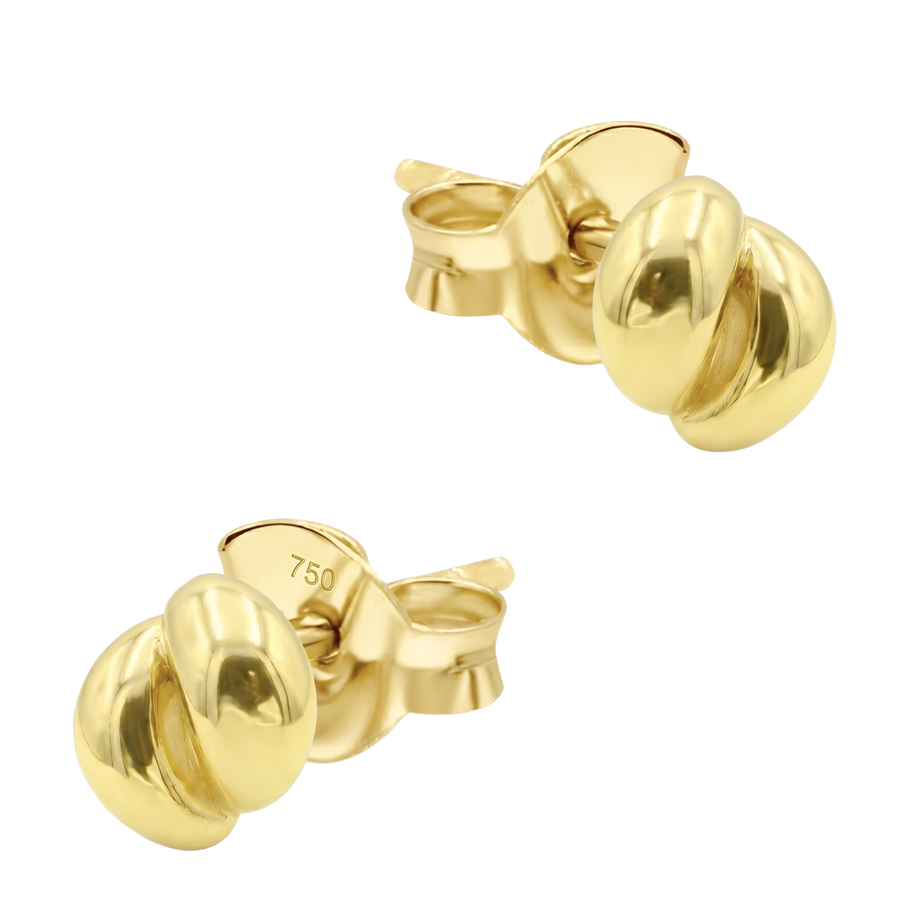 Polished Love Knot Stud Earring STS-7240