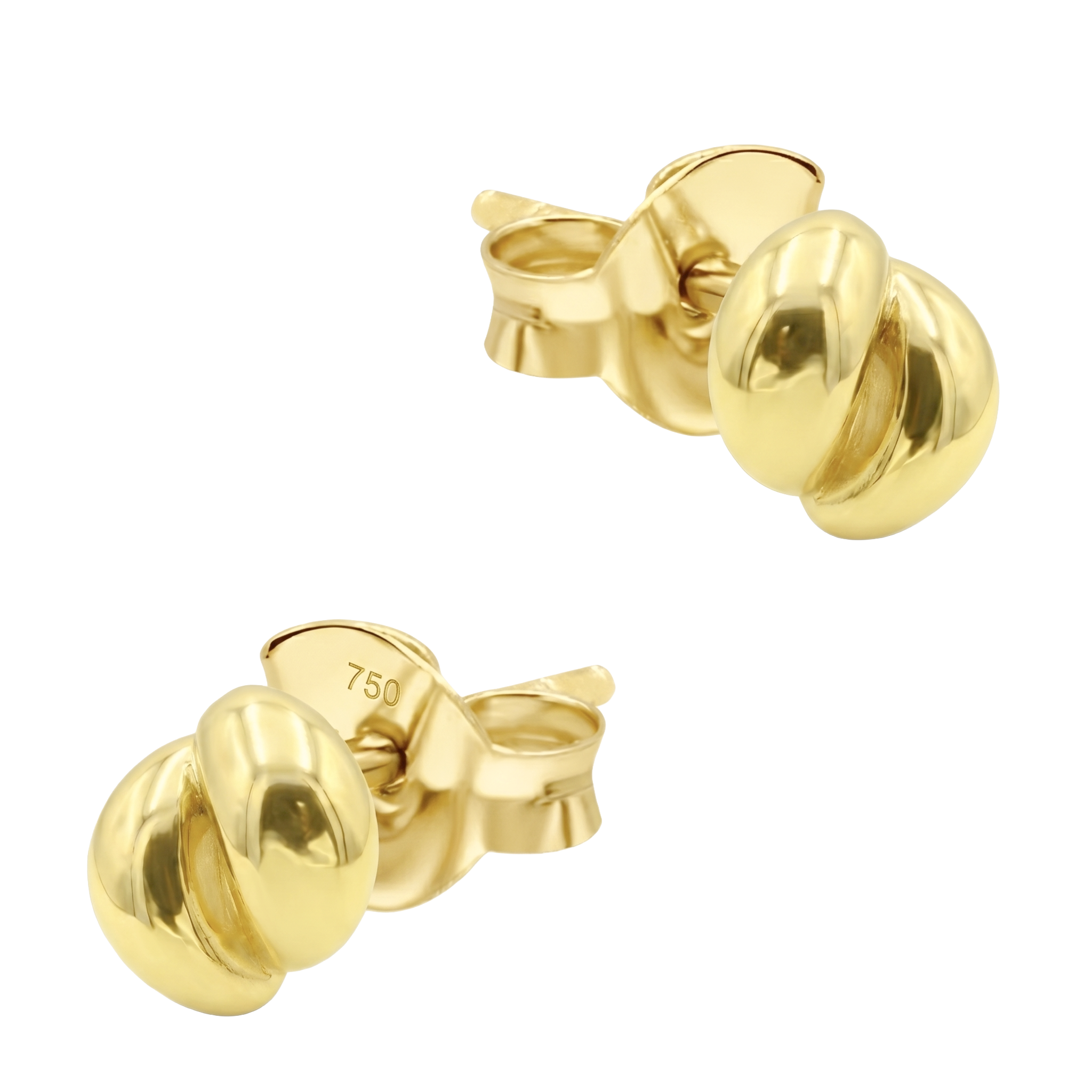 Polished Love Knot Stud Earring STS-7240