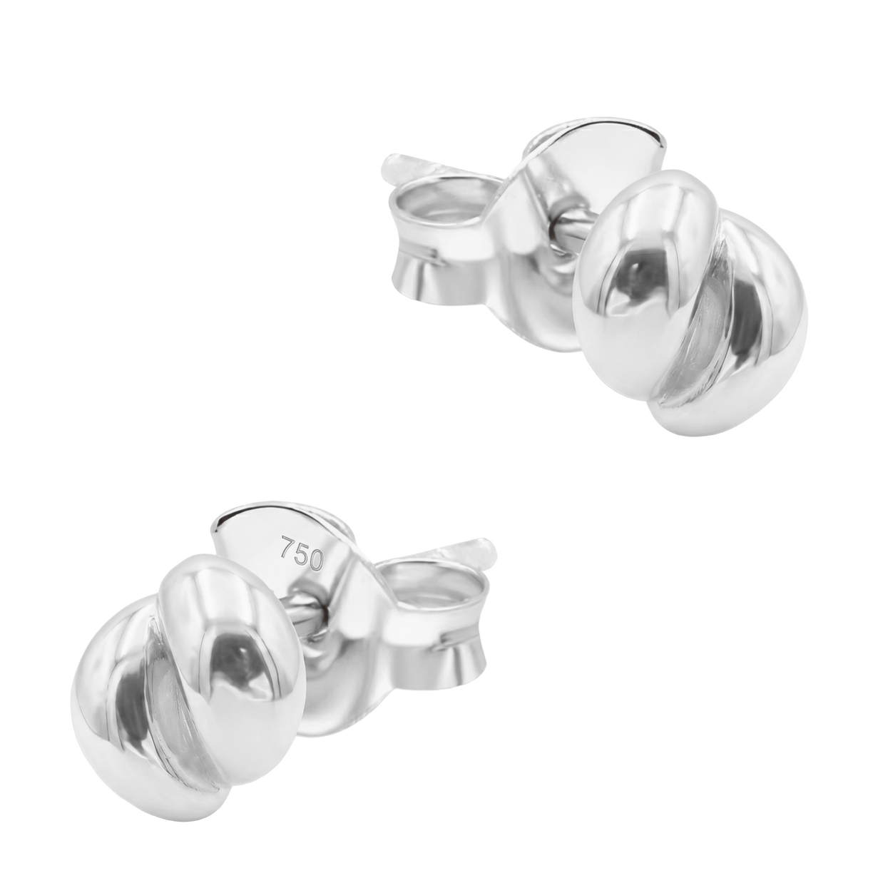 Polished Love Knot Stud Earring STS-7240