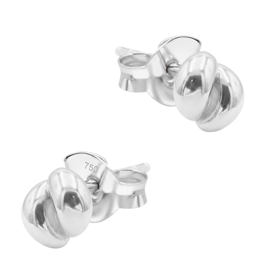 Polished Love Knot Stud Earring STS-7240