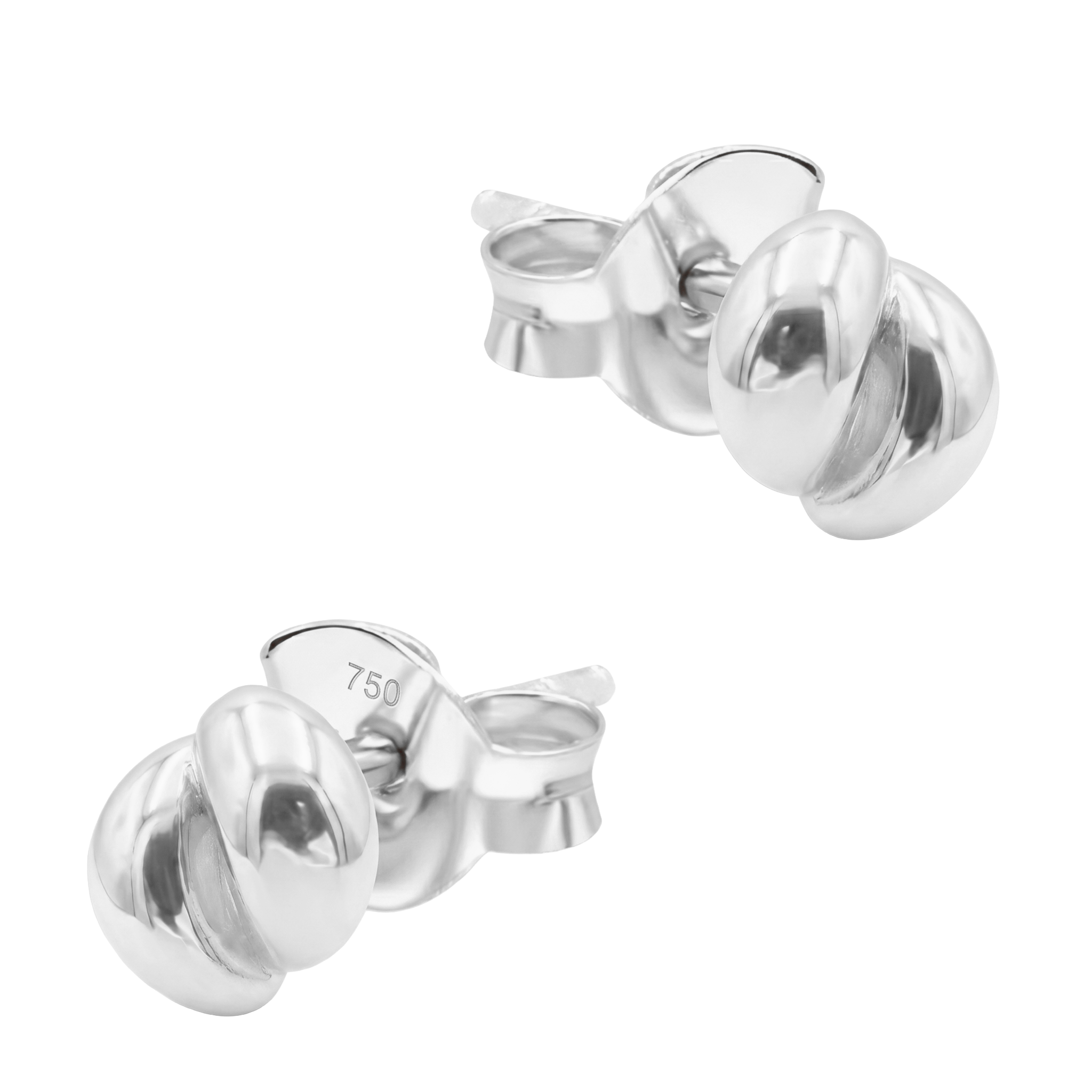Polished Love Knot Stud Earring STS-7240