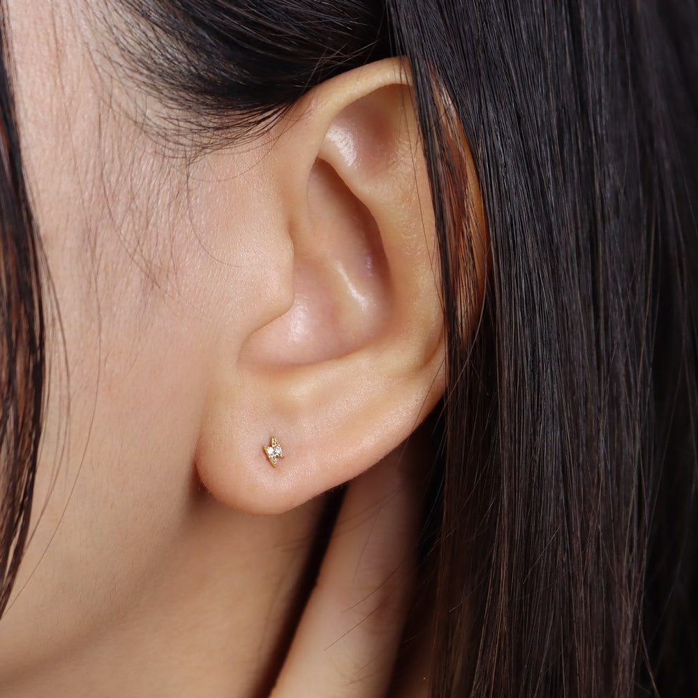 Lightning Bolt Stud Earring STS-7242