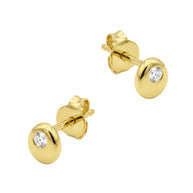 Classic Bezel Stud Earring STS-7246
