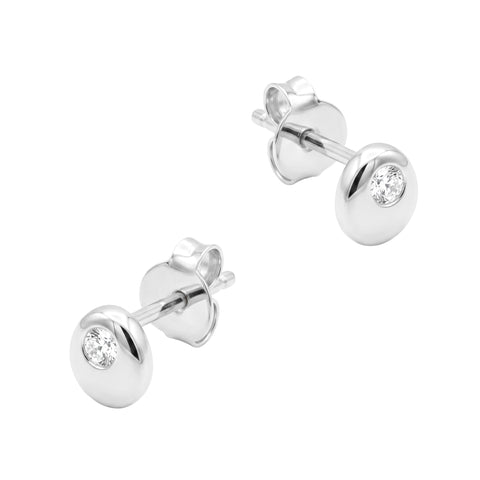 Classic Bezel Stud Earring STS-7246