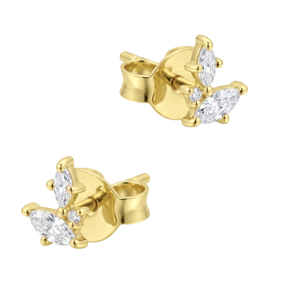 Marquise CZ Butterfly Stud Earring STS-7272