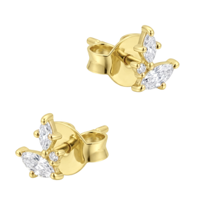 Marquise CZ Butterfly Stud Earring STS-7272