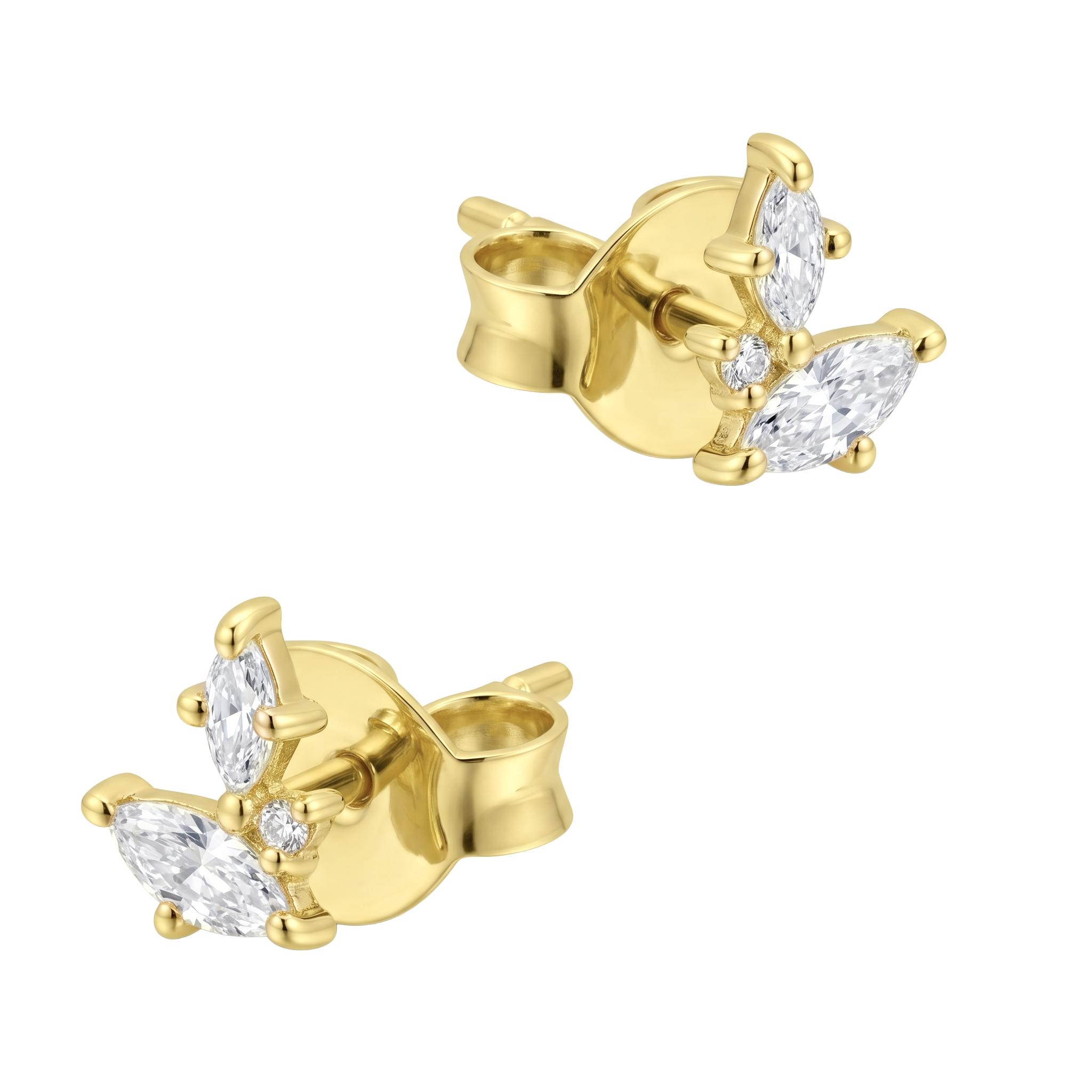 Marquise CZ Butterfly Stud Earring STS-7272