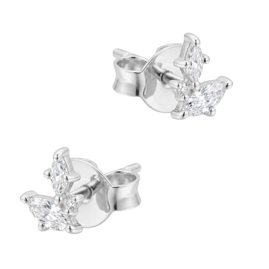 Marquise CZ Butterfly Stud Earring STS-7272