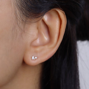 Marquise CZ Butterfly Stud Earring STS-7272