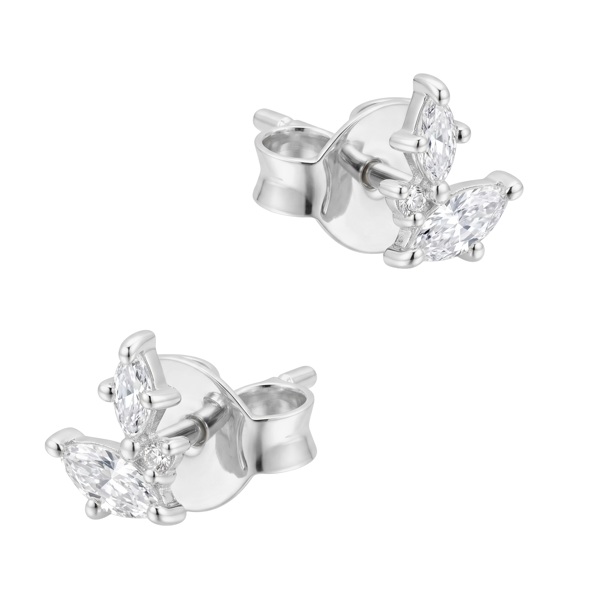 Marquise CZ Butterfly Stud Earring STS-7272