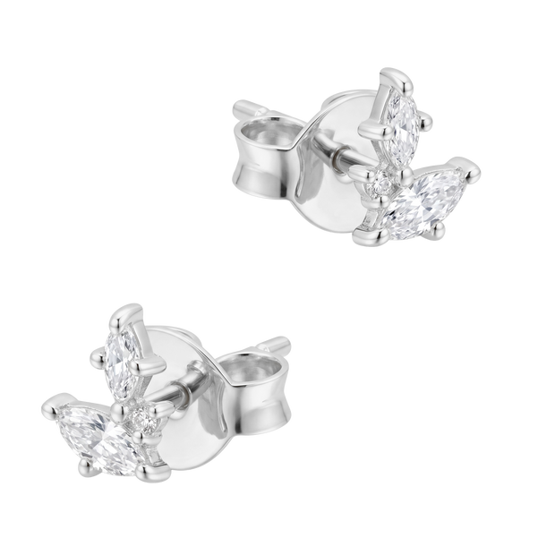 Marquise CZ Butterfly Stud Earring STS-7272