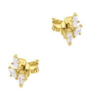 Triple Marquise CZ Cluster Stud Earring STS-7273