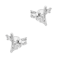 Dual Marquise Bar Stud Earring STS-7277