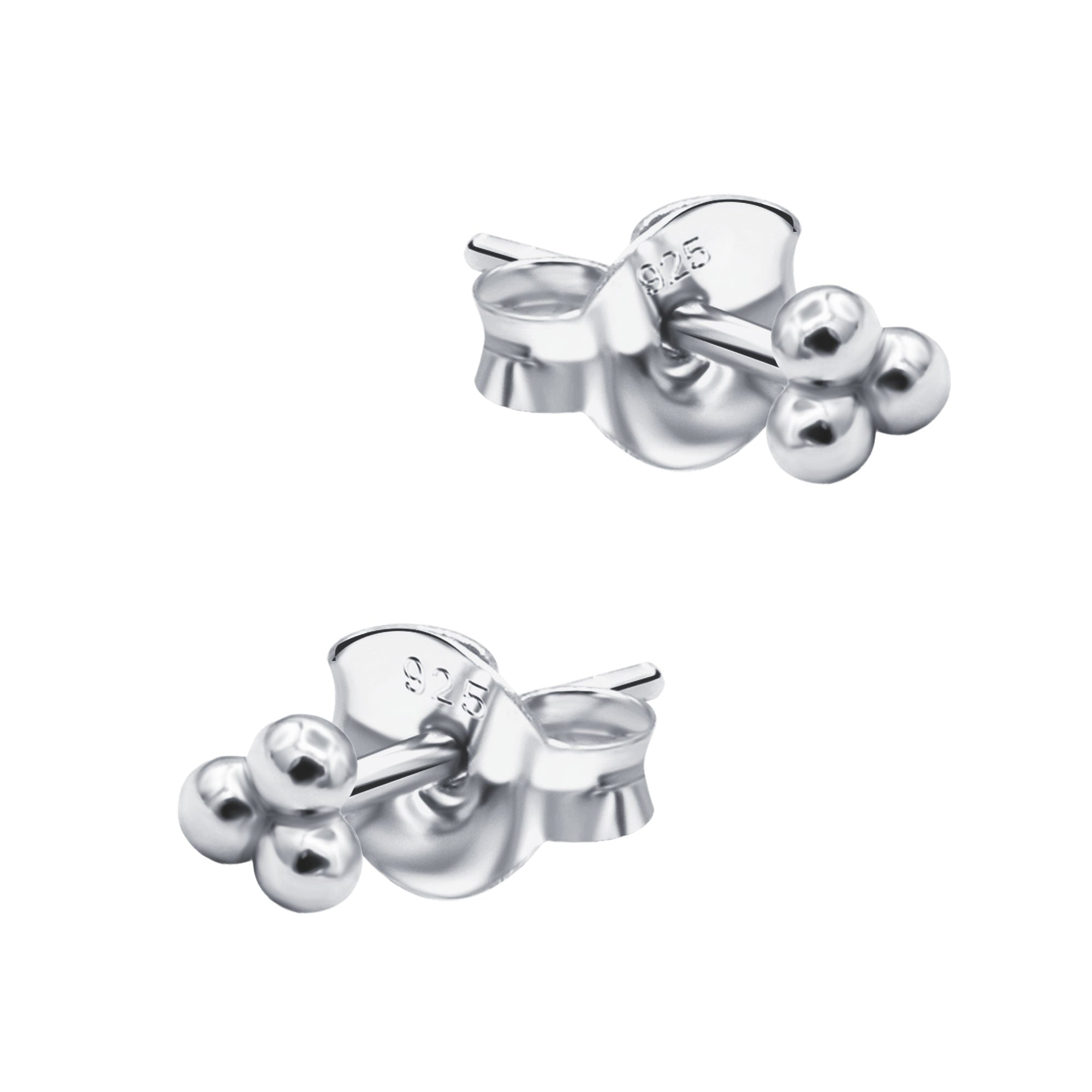 Triple Ball Cluster Stud Earring STS-7285