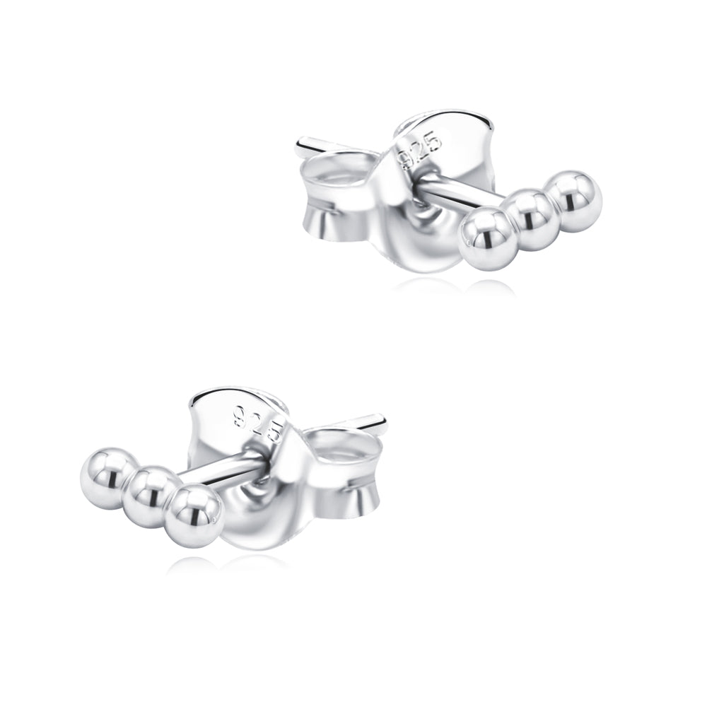 Triple Ball Bar Stud Earring STS-7286