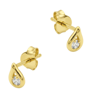 Teardrop CZ Stud Earring STS-7287