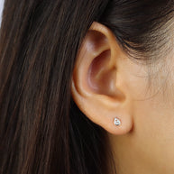 Teardrop CZ Stud Earring STS-7287