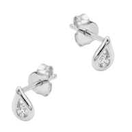 Teardrop CZ Stud Earring STS-7287
