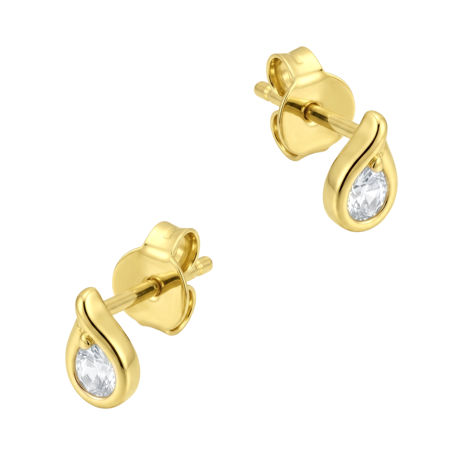 Crystal Tear Stud Earring STS-7288