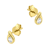 Crystal Tear Stud Earring STS-7288