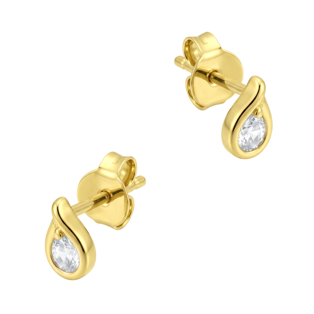 Crystal Tear Stud Earring STS-7288