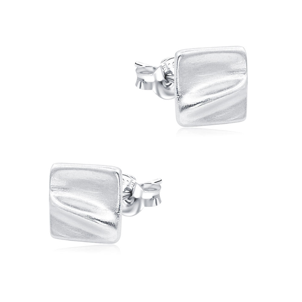 Wavy Square Stud Earring STS-7292
