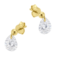 Teardrop Sparkle Stud Earring STS-7309