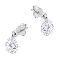 Teardrop Sparkle Stud Earring STS-7309