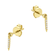 Crystal Spike Drop Stud Earring STS-7314