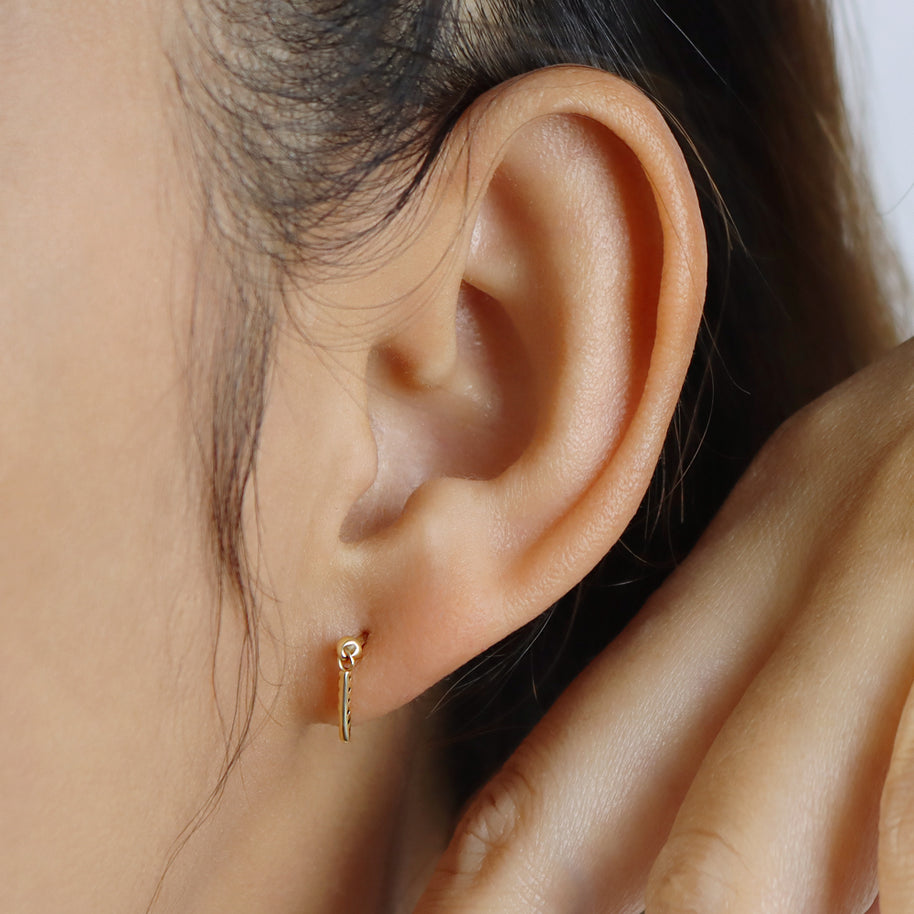 Crystal Spike Drop Stud Earring STS-7314