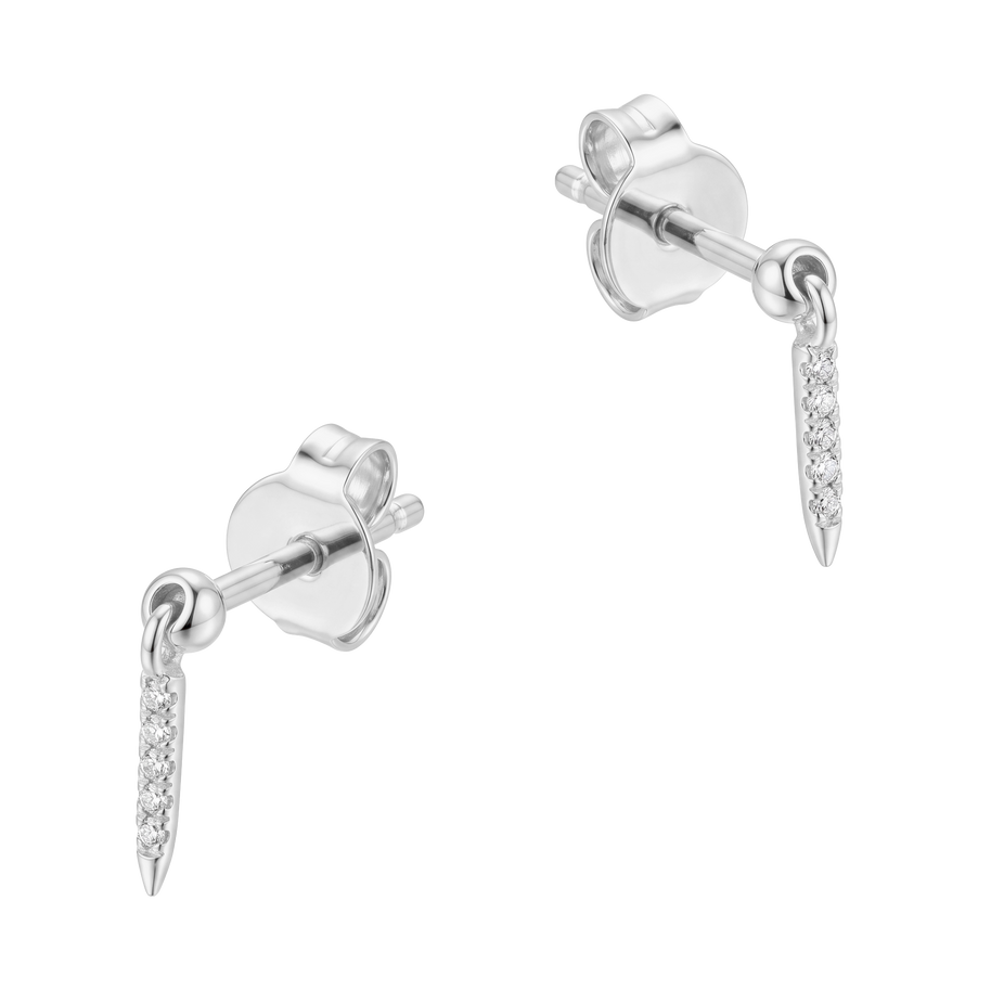 Crystal Spike Drop Stud Earring STS-7314