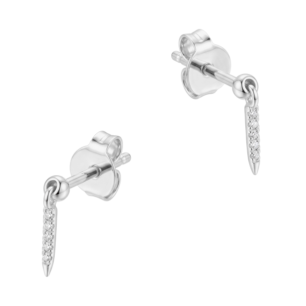 Crystal Spike Drop Stud Earring STS-7314