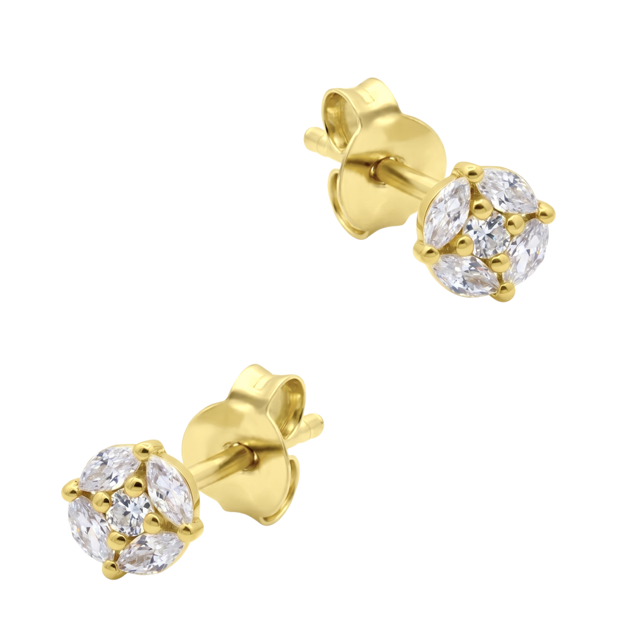 Sparkling CZ Stud Earring STS-7321