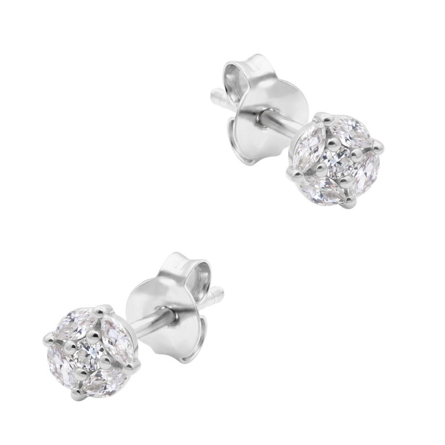 Sparkling CZ Stud Earring STS-7321