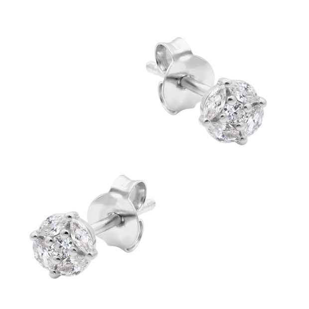 Sparkling CZ Stud Earring STS-7321