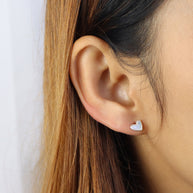 Mother of Pearl Heart Stud Earring STS-7335