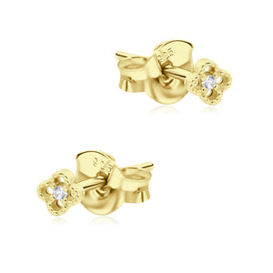 Flower CZ Stud Earring STS-7341
