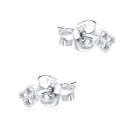 Flower CZ Stud Earring STS-7341
