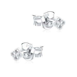 Flower CZ Stud Earring STS-7341