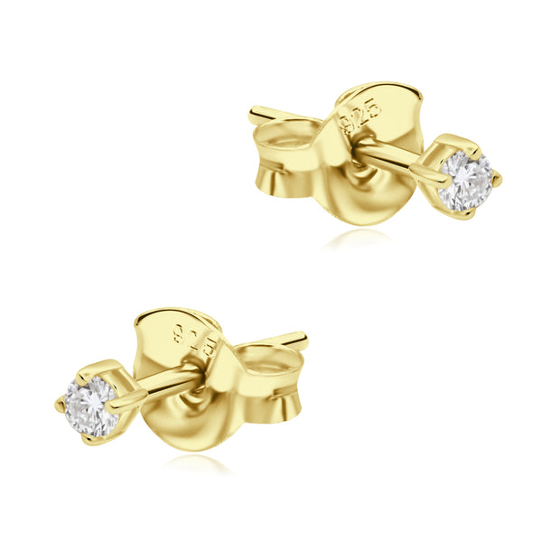 Four Prongs Lab Diamond Stud Earring STS-7355