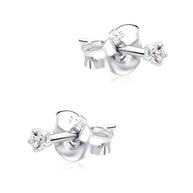 Round CZ Stud Earring STS-7359