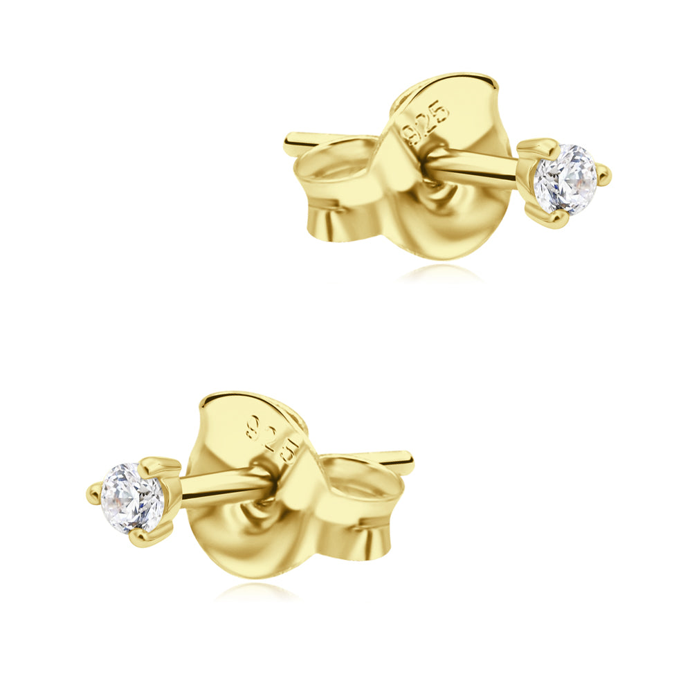 Round CZ Stud Earring STS-7360