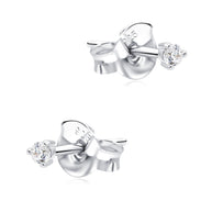 Round CZ Stud Earring STS-7360