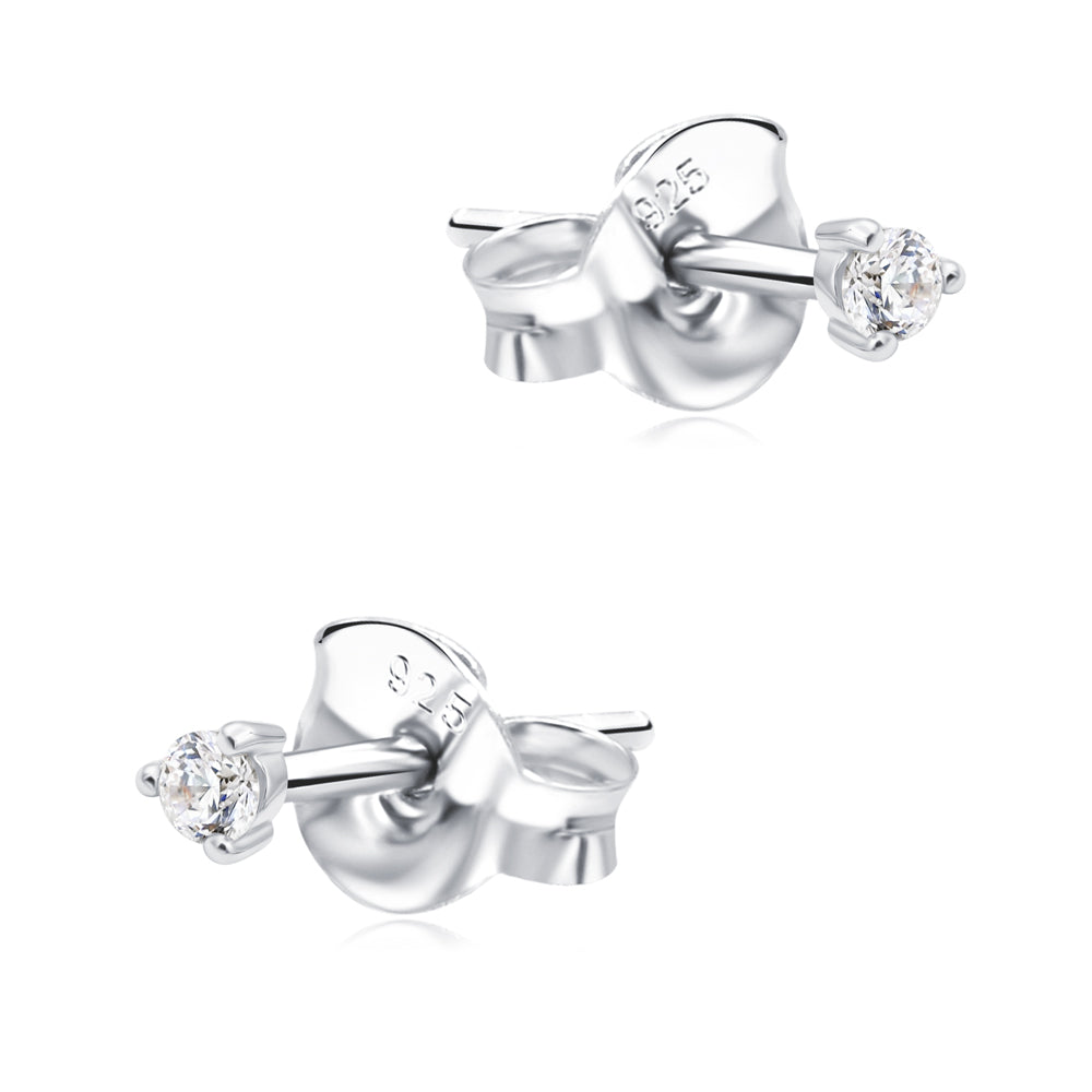 Round CZ Stud Earring STS-7360