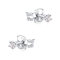 Round CZ Stud Earring STS-7361